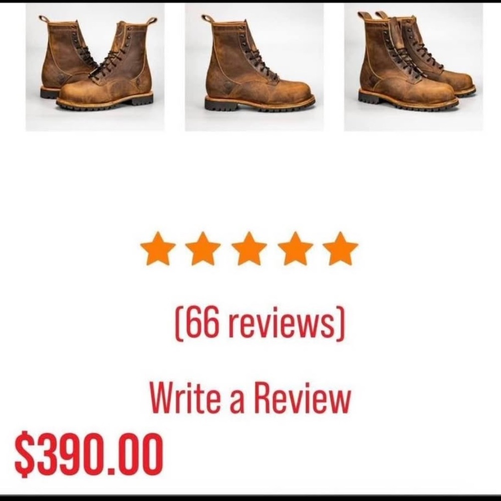 Brand New Mens Origin of Maine Logger Boots 9.5 Wide